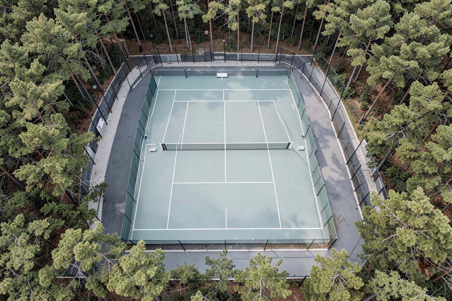 Campo da tennis — Sport. Immagine dimostrativa temporanea.